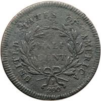 1795 C-6a R2 No Pole, Thin Planchet VG7 - 2