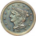 1849 Small Date First Restrike Proof Breen 1-B R6+. PCGS PF63