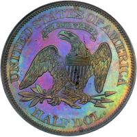 1861 Pattern Half Dollar. Copper Reeded Edge. Judd-278. Pollock-327 Low Rarity 7. PCGS PF62 - 2