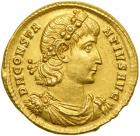 Roman Empire. Constantius II, 337-361 AD. Gold Solidus (4.54g). EF