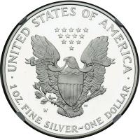 1995-W $1 Silver Eagle. NGC PF69 - 2