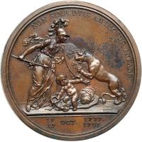 (1782) Libertas Americana Medal in Bronze Betts-615 NGC graded Unc Details, Environmental Damage - 2