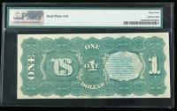 1869, $1 United States Note. PMG Choice Uncirculated 64 - 2