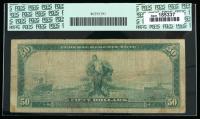 1914, $50 Federal Reserve Note. PCGS Very Good 10 - 2