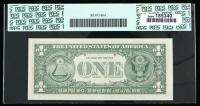 1977, $1 Federal Reserve Note. Missing Overprint. PCGS About New 50PPQ - 2