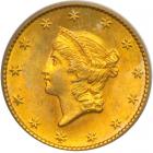 1849. Open wreath. PCGS MS65