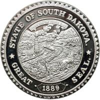 1989 3-piece set of South Dakota Centennial Medals - 2