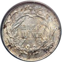 1872-S. Mint mark below bow. PCGS MS62 - 2