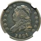 1821 Large Date. NGC VF25