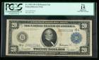 1914, $20 Federal Reserve Note. PCGS Fine 15 Apparent