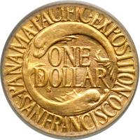 1915-S Panama-Pacific Dollar. PCGS MS62 - 2