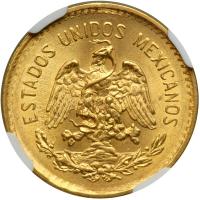 Mexico. 5 Pesos, 1906-M. NGC AU58 - 2