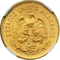 Mexico. 5 Pesos, 1920-M. NGC UNC - 2