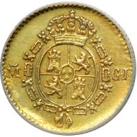 Spain. ½ Escudo, 1817GJ (Madrid). ANACS AU50 - 2