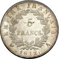 France. 5 Francs, 1812-A. AEF - 2