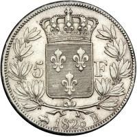 France. 5 Francs, 1826-B. EF - 2