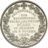 German States - Bremen. Taler, 1864. EF - 2