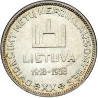 Lithuania. 10 Litu, 1938. EF - 2