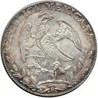 Mexico. 8 Reales, 1845-Go PM. AU - 2