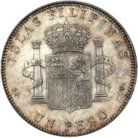 Philippines. Peso, 1897-SGV. EF-AU - 2