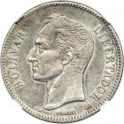 Venezuela. 2 Bolivares, 1905. NGC EF45