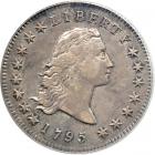 1795 B-1, BB-21 Silver Plug Flowing Hair 2 Leaves Rarity 2.. PCGS AU53