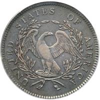 1795. 3 leaves beneath each wing. PCGS EF40 - 2