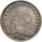 1796 B-5, BB-65 Large Date Small Letters Rarity 4. PCGS AU55