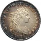 1797 B-3, BB-71 Draped Bust 10X6 Stars Rarity 2. PCGS AU58