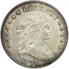 1798 Draped Bust Dollar. PCGS AU55