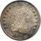 1799 Draped Bust Dollar. PCGS AU58