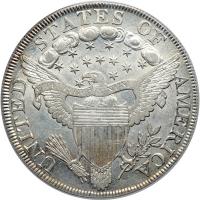 1800 Draped Bust Dollar. "Dotted date" from die breaks. PCGS AU55 - 2