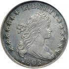 1802/1 Draped Bust Dollar. Wide date. PCGS MS61