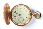 14K Yellow Gold Hunting Case Pocket Watch