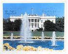 Color Portrait of the White House Signed by Six First Ladies