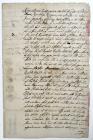 [Passaic, New Jersey] 1709 Land Grant Signed by Four Native Americans