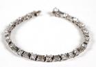 Elegant Diamond, Platinum Straight Line Bracelet