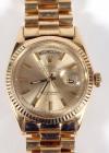 Rolex Oyster Perpetual Day-Date 18K Yellow Gold Wristwatch