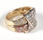 Lady's Diamond, 14K Rose & Yellow Gold Ring