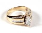 Lady's Diamond, 14K Yellow Gold Ring