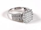 Lady's Diamond, 18K White Gold Ring