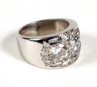 Lady's Diamond, Platinum Band Style Ring