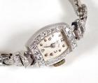 Lady's Hamilton, Diamond, Platinum Wristwatch