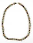 Multi Colored Stone, 14K Yellow Gold Necklace