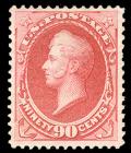 United States, 1873, 90¢ rose carmine. OW VF