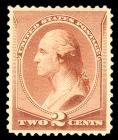 United States, 1883, Special Printing, 2¢ pale red brown. VF-XF