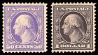 United States, 1908, 1¢-$1 Washington-Franklins complete, D.L. watermark. VF