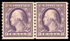 United States, 1914, 3¢ violet coil. VF