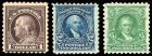 United States, 1916-17, 1¢-$5 Washington-Franklins, perf 10 unwatermarked, basic set complete. F-VF