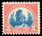 United States, 1922, ½¢-$5 regular issue complete. F-VF